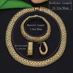 Dubai Luxury Handmade Women Jewelry Set 18k Gold-P.