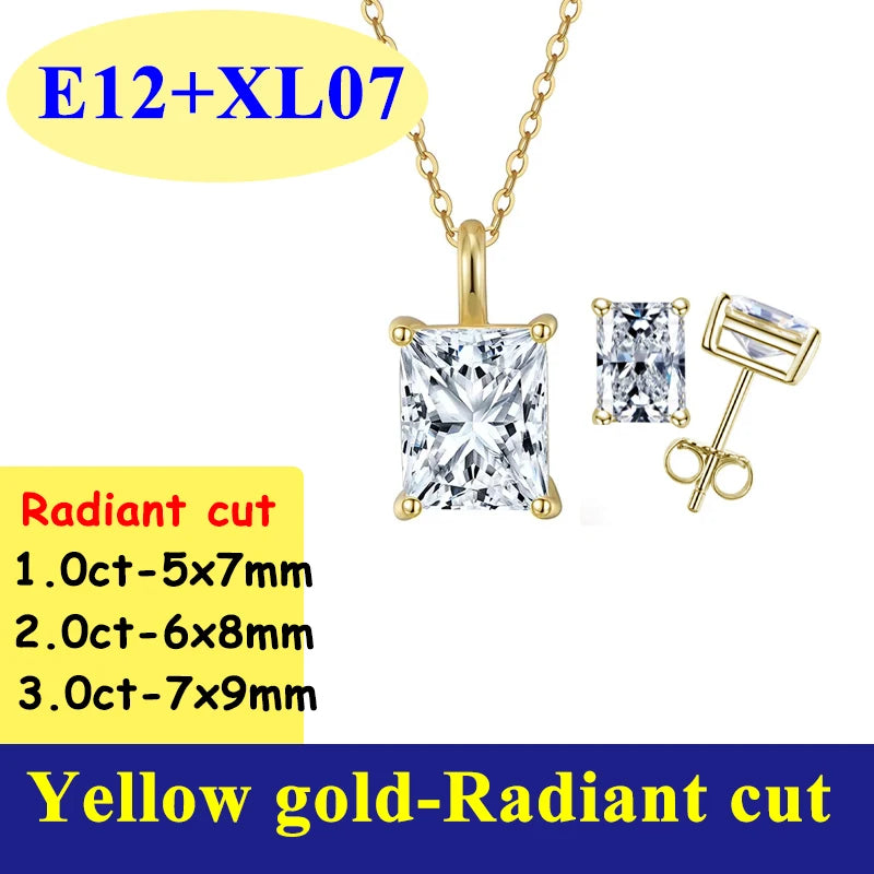 0.5-3CT D Color VVS1 Moissanite Diamond Women's
