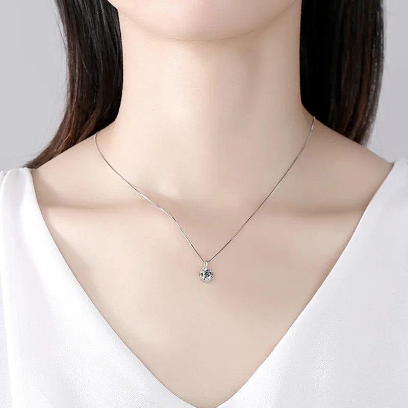 Butterflykiss 1 CT Real Moissanite Pendant Necklace