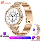 2026 New Fashion Women Diamond Watch 1.32 inch 360*360 - Rose gold steel
