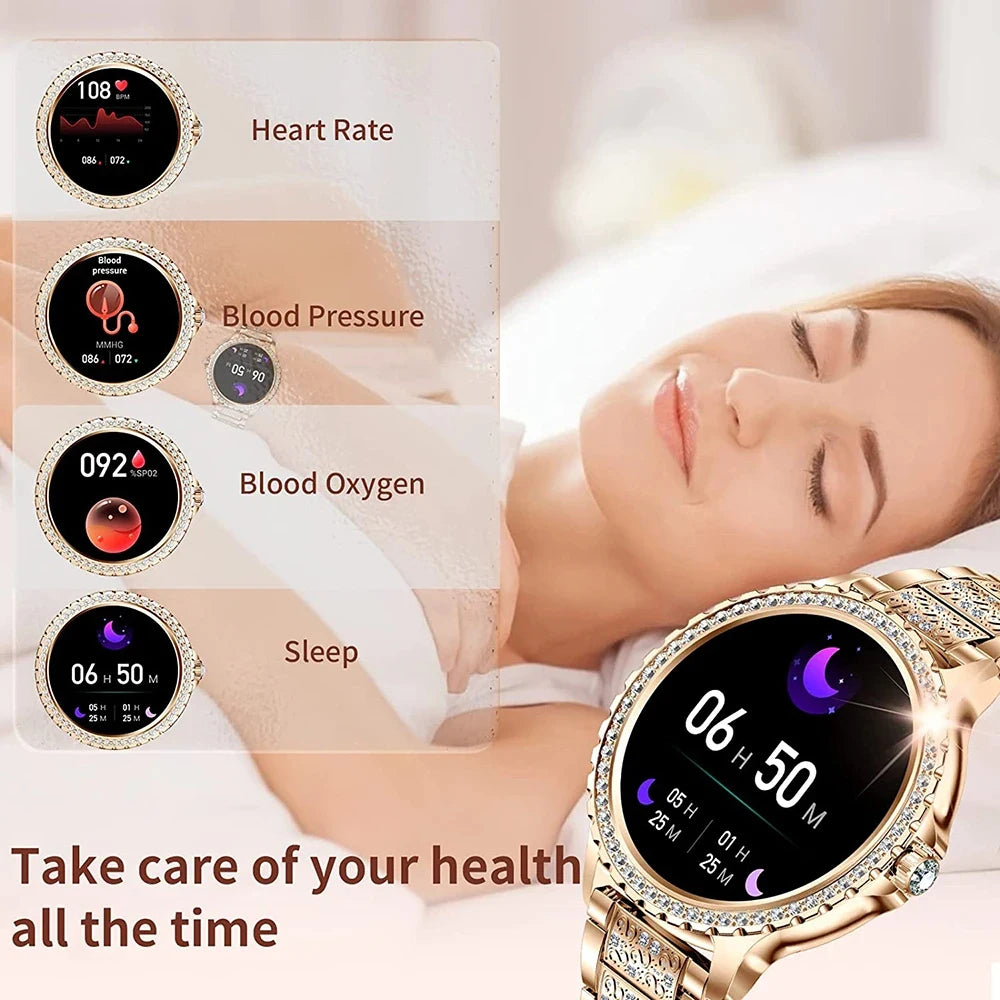 2026 New Fashion Women Diamond Watch 1.32 inch 360*360