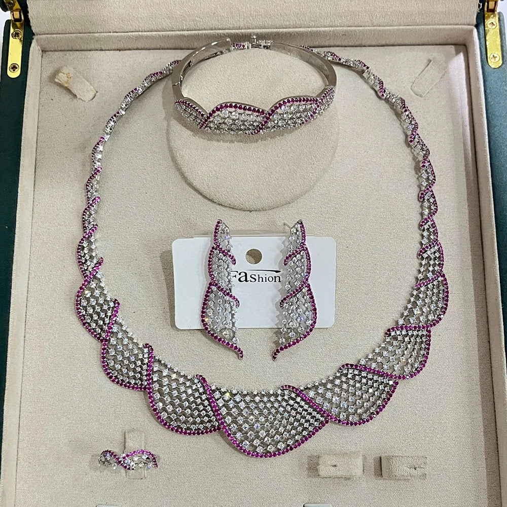 IN JEWELIFEElegant Gold Color 4Pcs Jewelry Set
