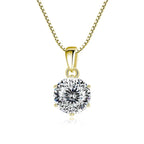 Butterflykiss 1 CT Real Moissanite Pendant Necklace