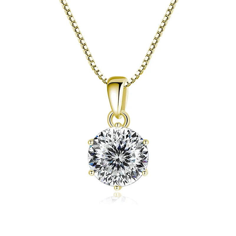 Butterflykiss 1 CT Real Moissanite Pendant Necklace