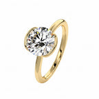18k Gold Plated Wedding Ring 1.0CT D Color