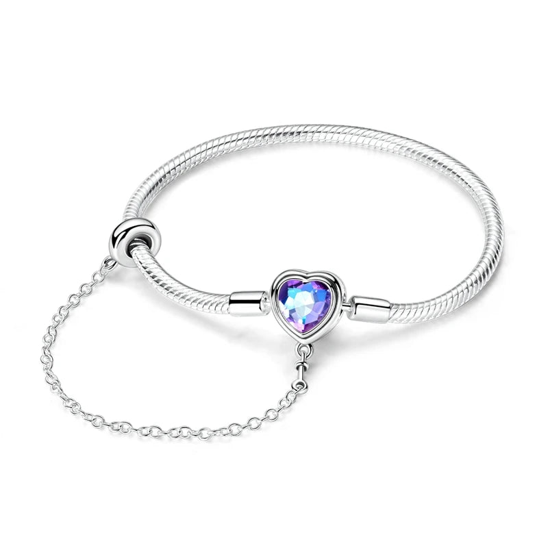 925 Sterling Silver Bracelets 17-20CM Original Golden - KTB128 / 19cm / United States, KTB128 / 20cm / United States, KTB128 / 17cm / United States, KTB128 / 18cm / United States