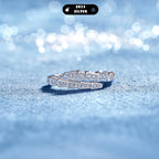 0.37CTW Luxus S925 Silber Moissanit Ring für