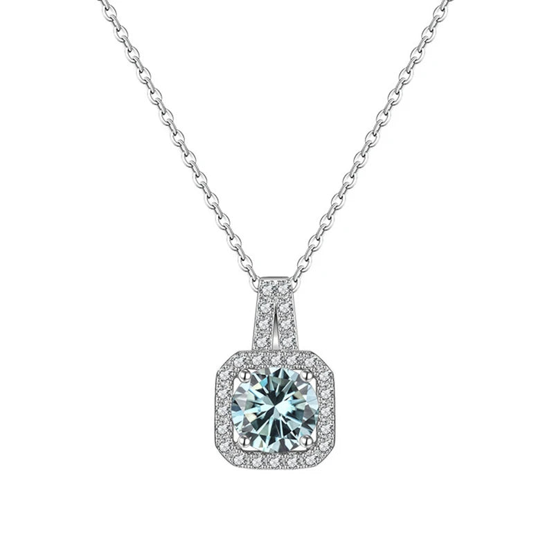 JoyceJelly Real S925 Sterling Silver 1 Carat Moiss