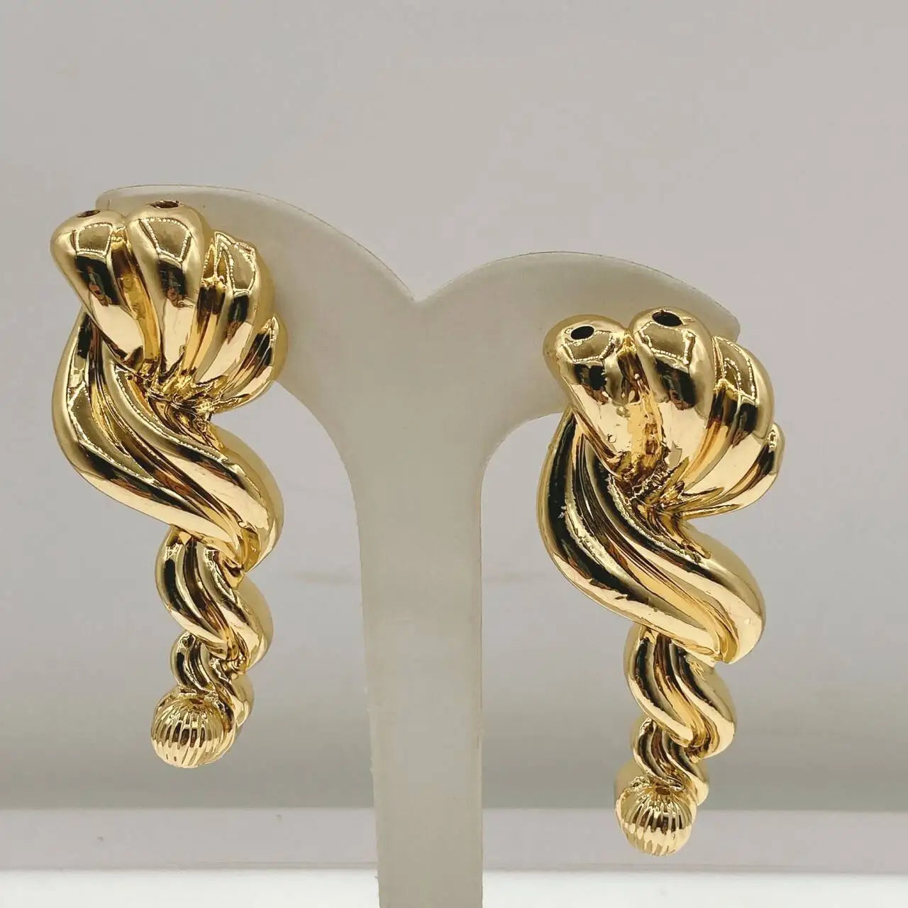New Design Italian Gold Earrings For Women Big