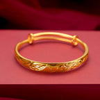 18k Gold Natural Jade Gemstone Bracelet Women