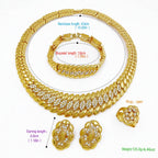 High Quality Dubai Gold Plated Jewelry Set For Women