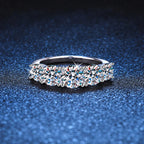 18k Plated 3.6CT All Moissanite Rings for Women 5