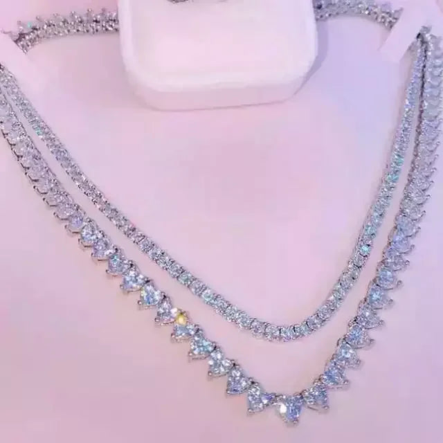 Wholesale 5A Heart Shape CZ Iced Out Bling Heart CZ