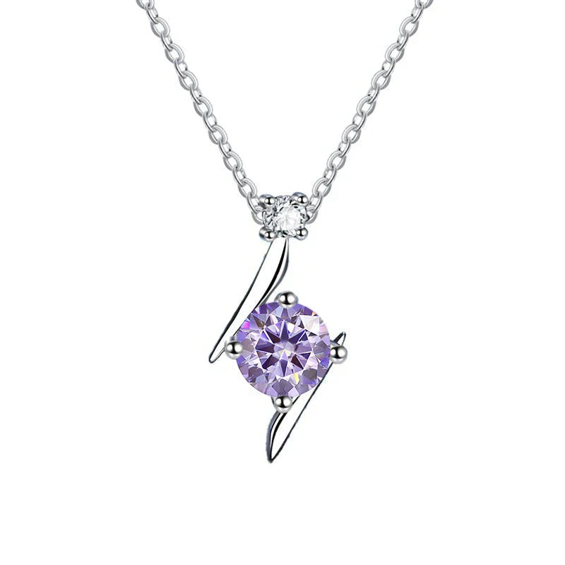 1.0 carat women moissantie pendant necklace for.