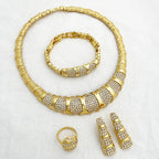 Dubai Jewelry Set For Women 18K Gold Plated Luxury.
