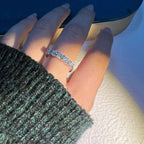 SG White Gold D Color 4mm Moissanite Ring For