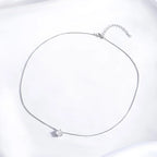 Smyoue 0.5-2CT D Color Certified Moissanite Necklace