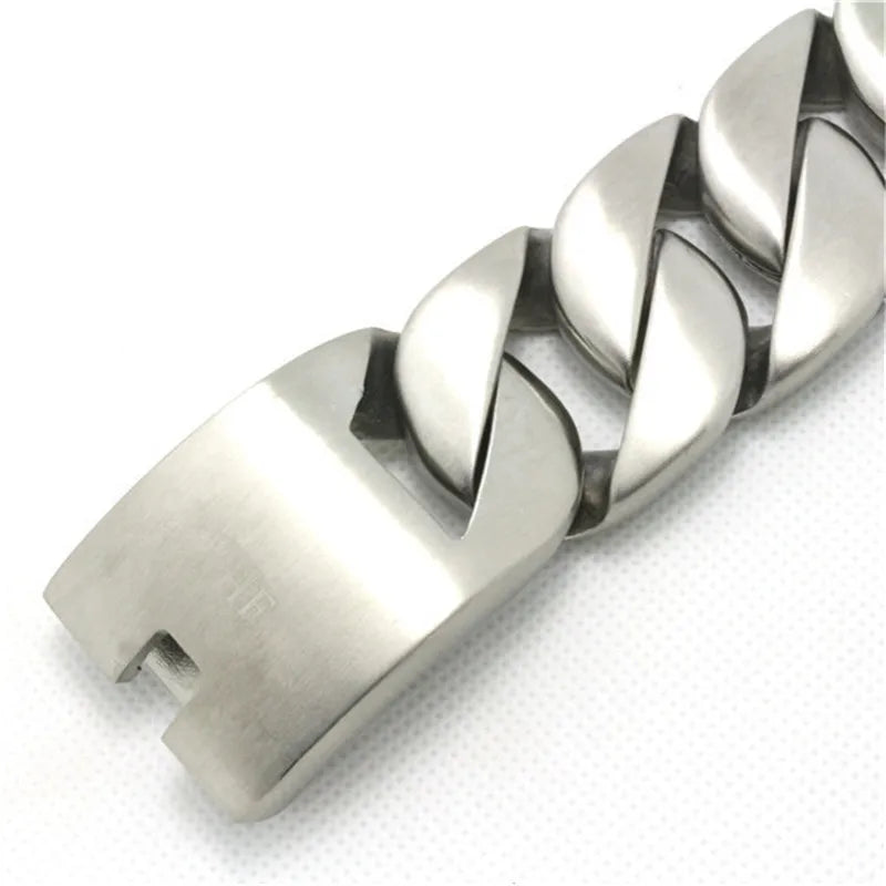 Huge Heavy Mat Cool Man  Bracelet 316L Stainless