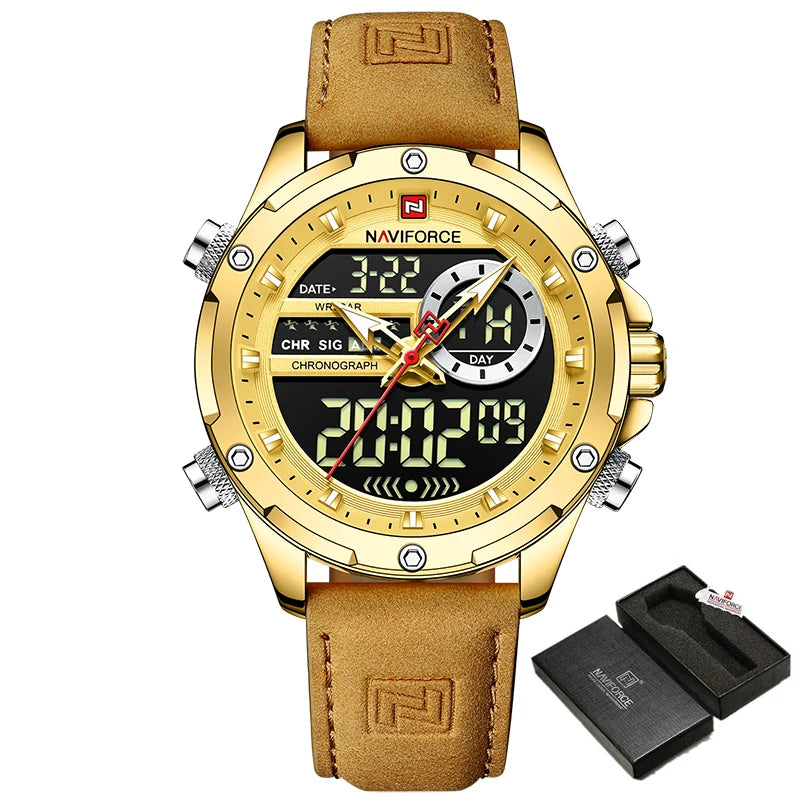 NAVIFORCE Digital Men Military Watch Waterproof - G G With Box