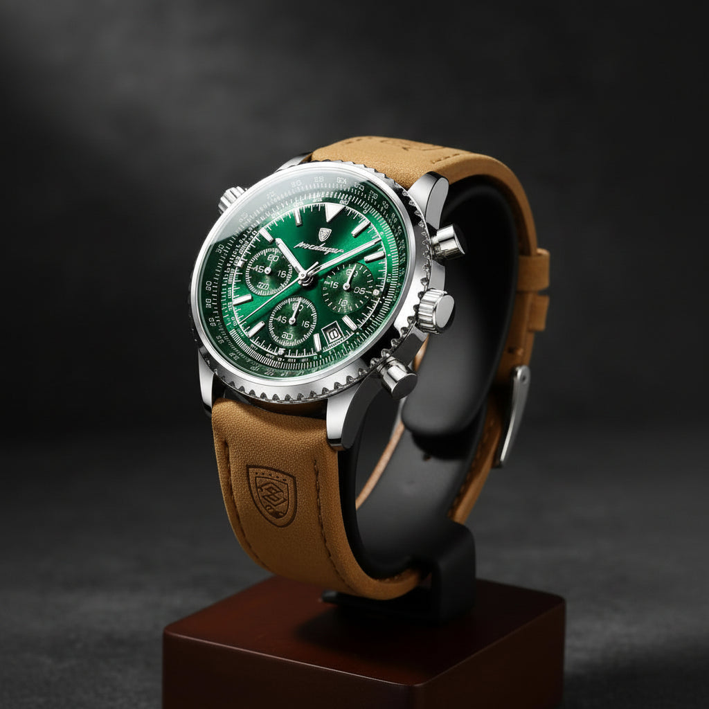 POEDAGAR Business Men Wristwatch Waterproof Luminous