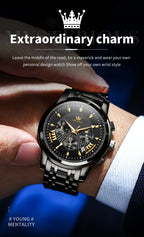 Olevs Men's Quartz Watches Top Brand Stainless.