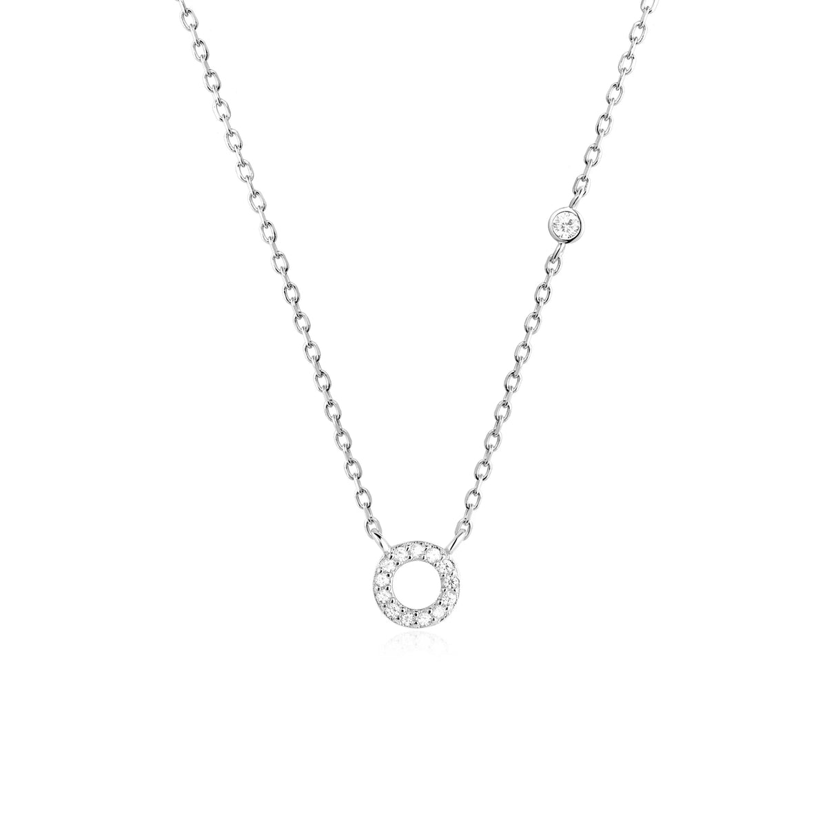 ANDYWEN 925 Sterling Silver Gold Small 26 Letters A- Z - Silver O