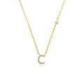 ANDYWEN 925 Sterling Silver Gold Small 26 Letters A- Z - Gold C