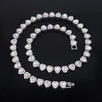 45CM Hip Hop Tennis Necklace Bracelet Set