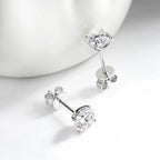 OEVAS Real 0.2CT-3CT D Color Moissanite Four Claws