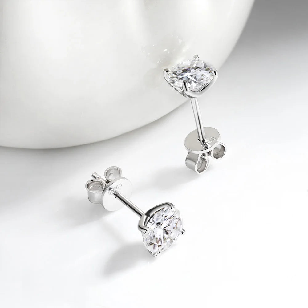 OEVAS Real 0.2CT-3CT D Color Moissanite Four Claws