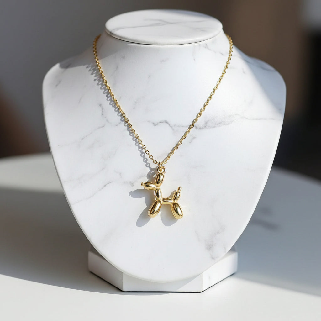 Ladies Fashion New Simple Hip Hop Balloon Dog Pendant