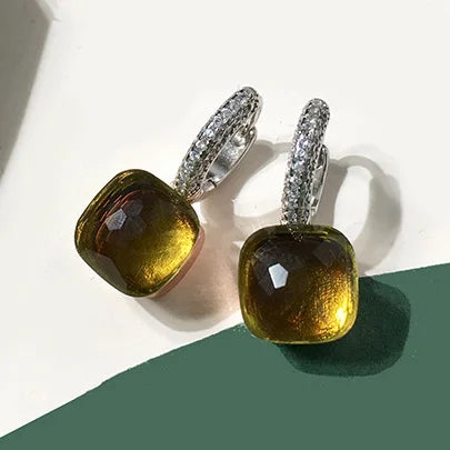 Pure 925 Sterling Silver Candy Style 21 Colors Pink - Olive green