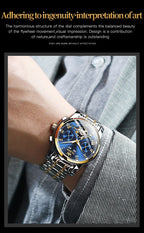 Olevs Automatische mechanische Uhr für Herren Datum