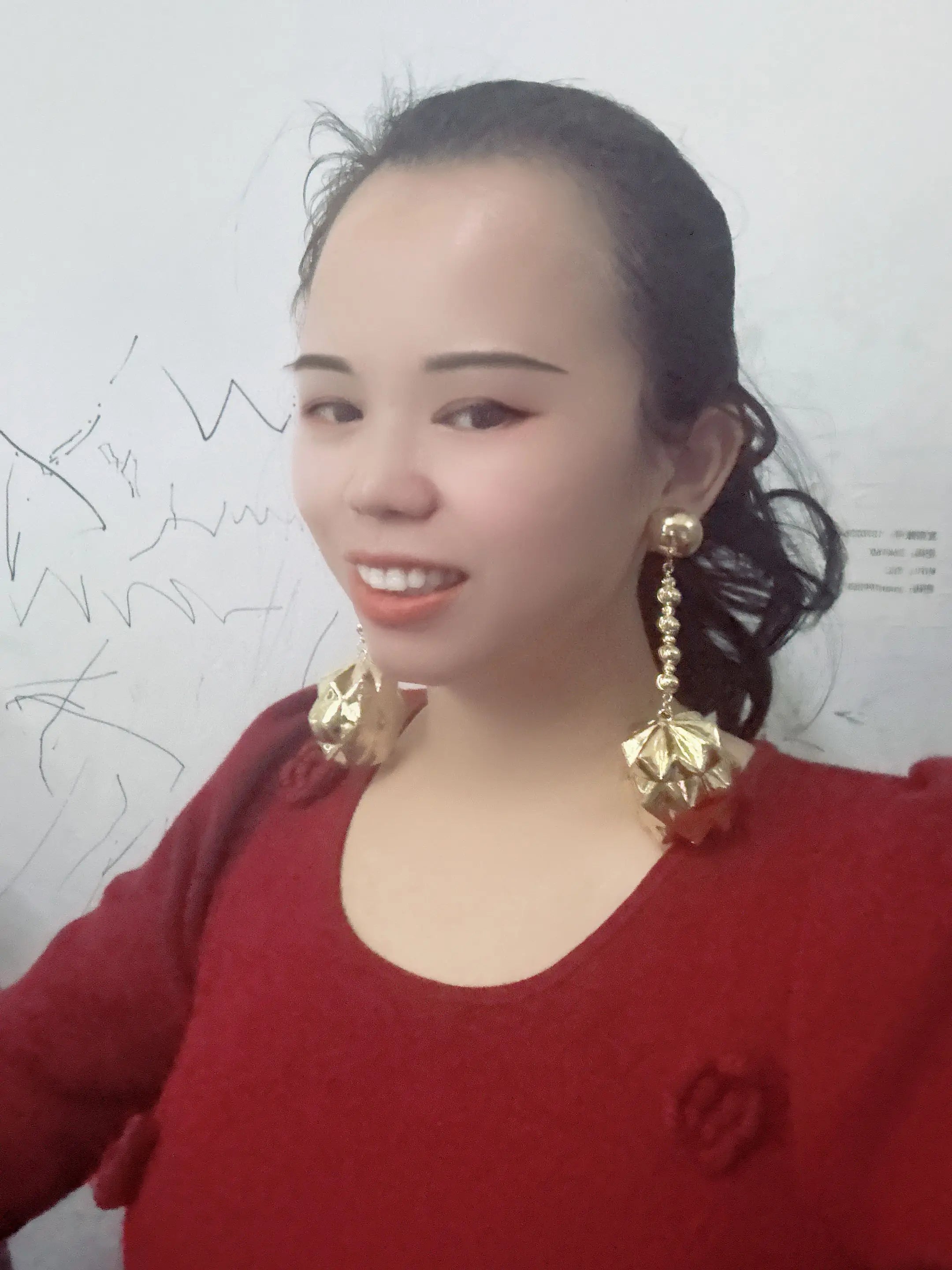 New Design Italian Gold Earrings For Women Big