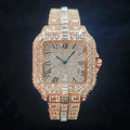 Luxury Diamond Watch for Men Hip Hop Style Bling Bling - DC06-Rose Gold