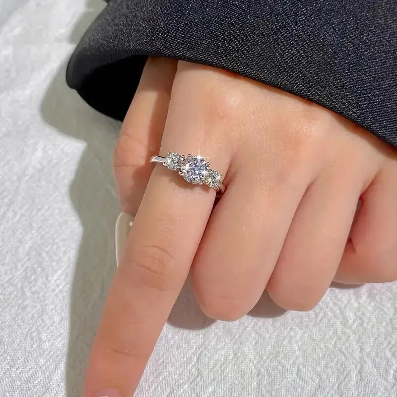 Hot Selling 925 Sterling Silver Colorful 3 Cz