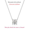 Smyoue 1-5CT Rose Gold Color Moissanite Necklace for - silver color / Zircon Not Cert / 3ct 9mm, silver color / Zircon Not Cert / 2ct 8mm, silver color / Zircon Not Cert / 1ct 6.5mm, silver color / Moissanite Cert / 1.5ct 7.5mm, silver color / Moissanite Cert / 5ct 11mm, silver color / Moissanite Cert / 3ct 9mm, silver color / Moissanite Cert / 2ct 8mm, silver color / Moissanite Cert / 1ct 6.5mm, silver color / Zircon Not Cert / 1.5ct 7.5mm, silver color / Zircon Not Cert / 5ct 11mm