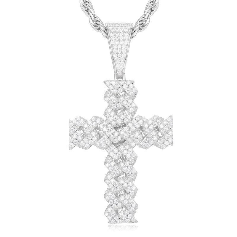High Quality Unisex Classic Cross 14mm Cuban Link.