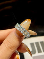 Luxury 1.4ct D Color Moissanite Diamond Ring for Women