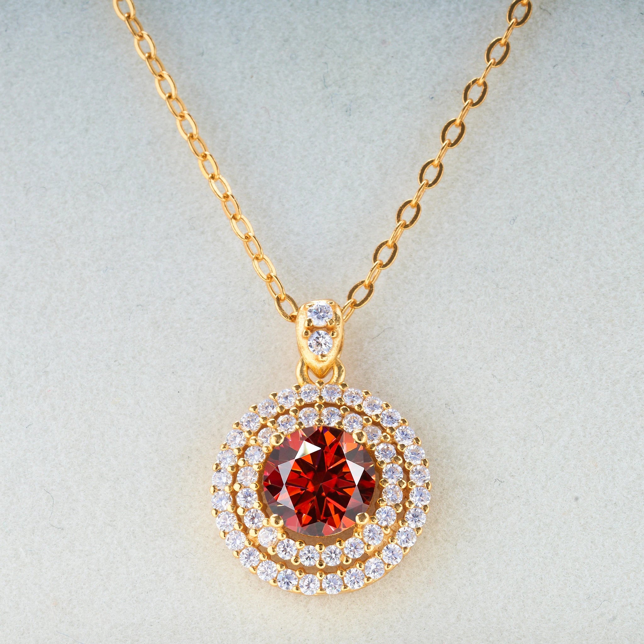 1.0 carat Certified D Color Moissanite Pendants