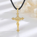 Eudora 925 Sterling Silver Jesus Cross Necklace.