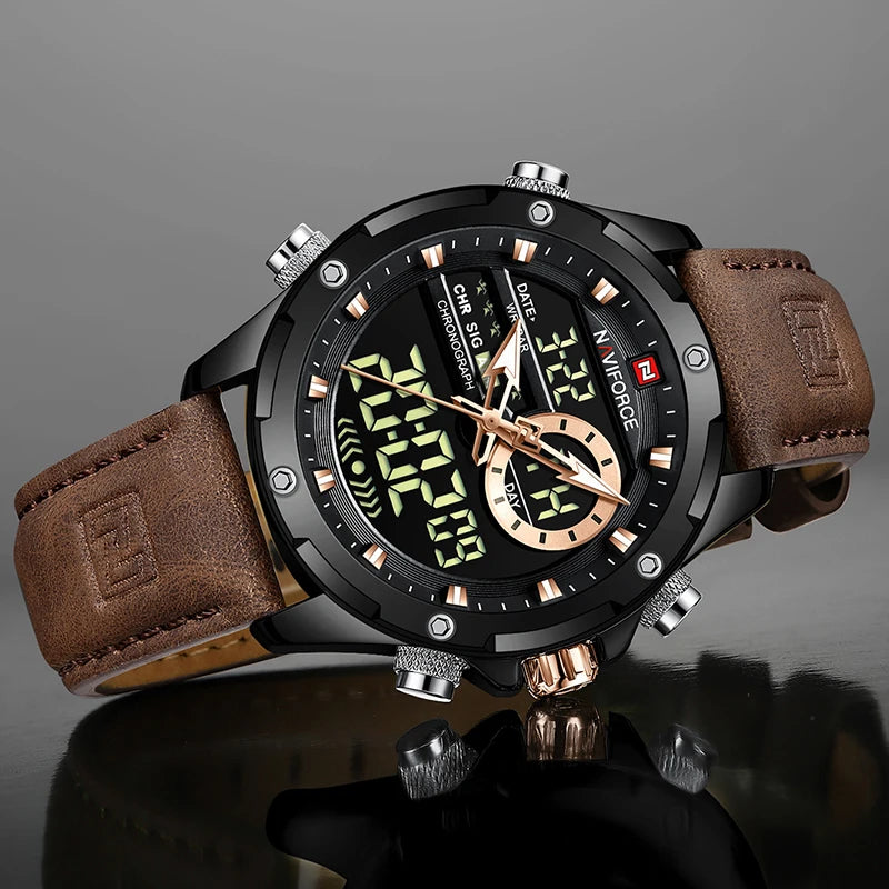 NAVIFORCE Digital Men Military Watch Waterproof