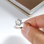 Smyoue Certified 1-5CT Moissanite Ring VVS1 Lab