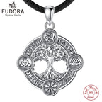Eudora 925 Sterling Silver Tree of Life Necklace.