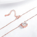 Smyoue 1-5CT Halskette aus Roségold mit Moissanit