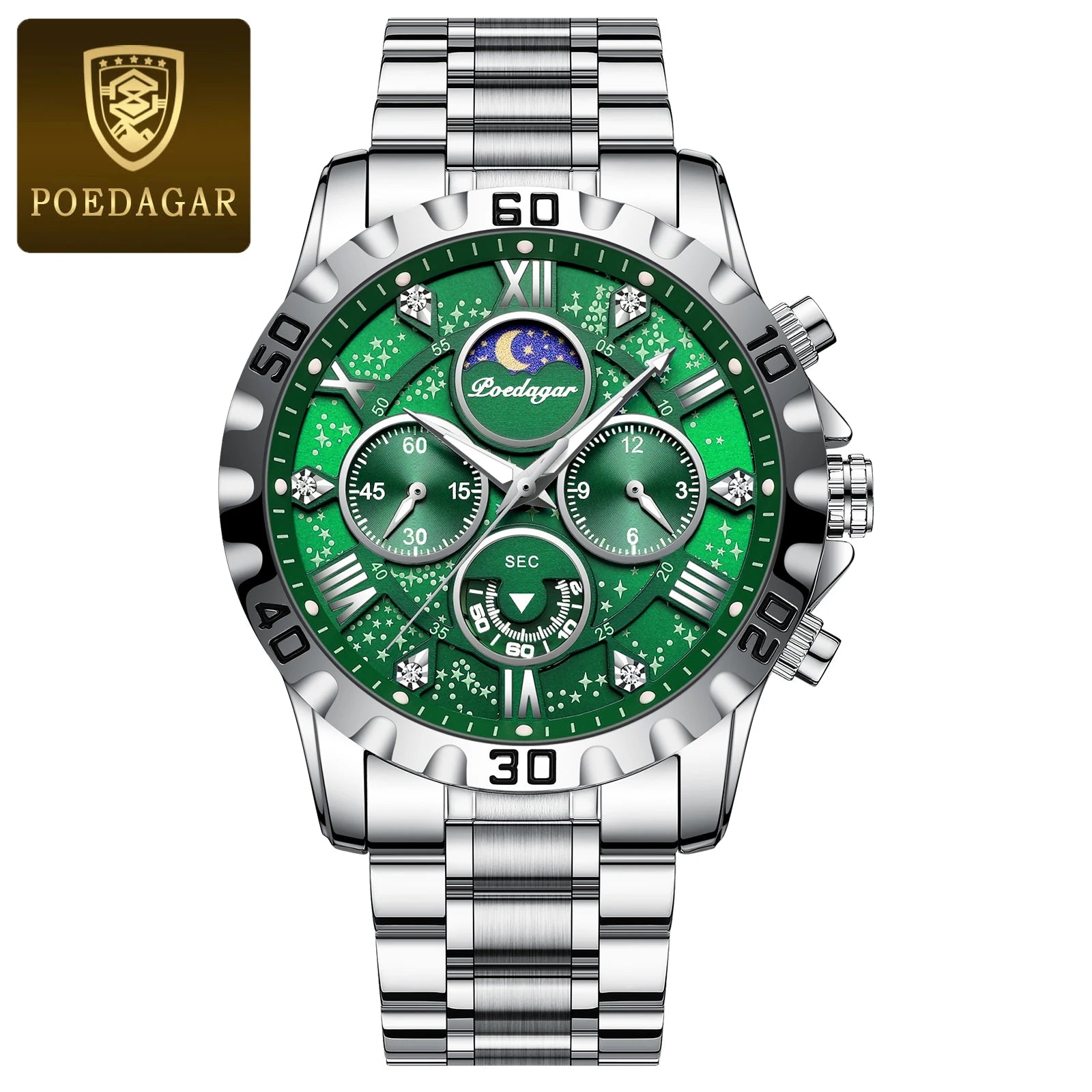 Poedagar Luxury Man Watch Waterproof Luminous.