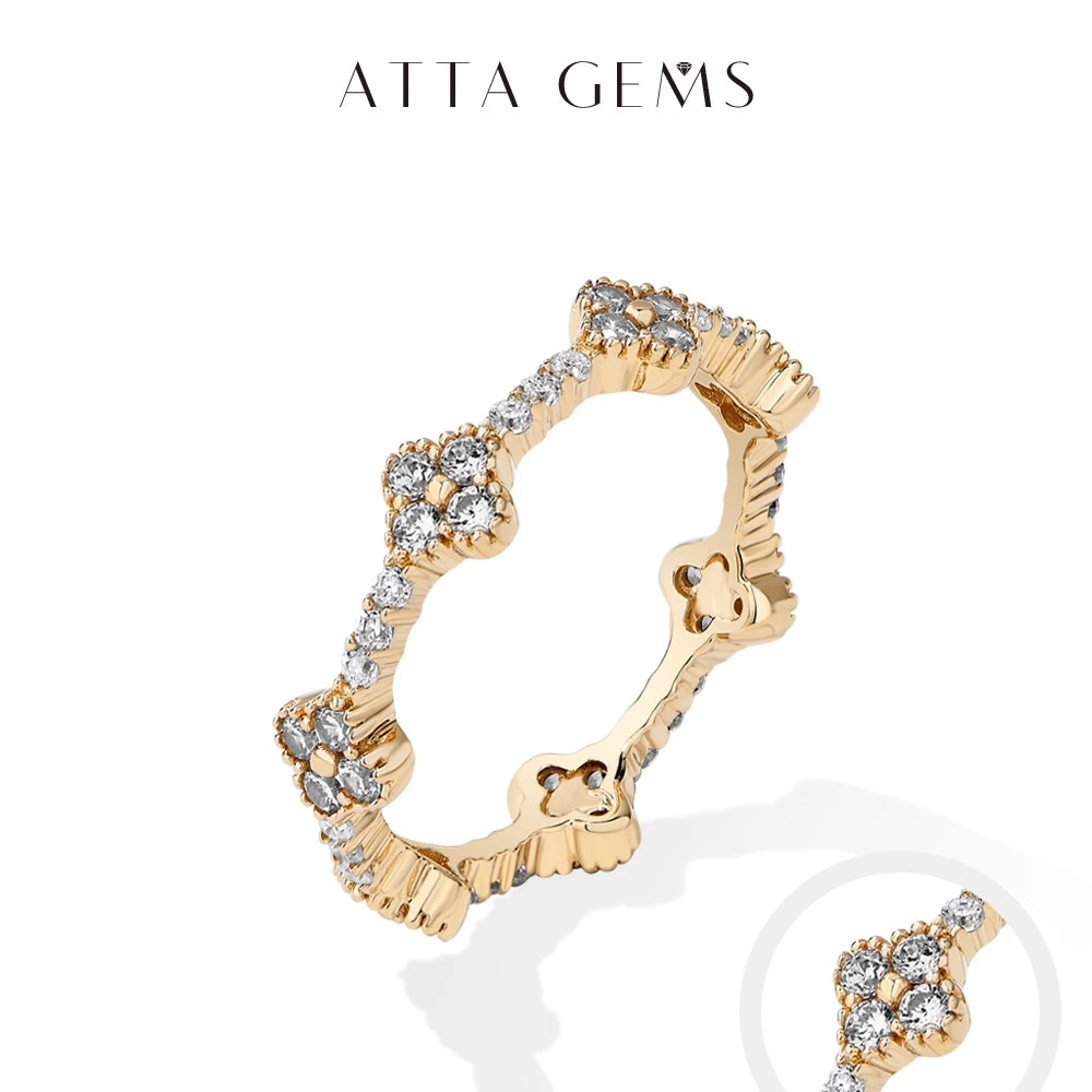 Attagems Eternity Dvvs1 Moissanite Ring for Women.