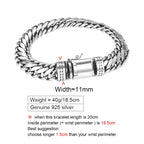Toller Verkauf 100 % Sterlingsilber 925 Punk Minimali