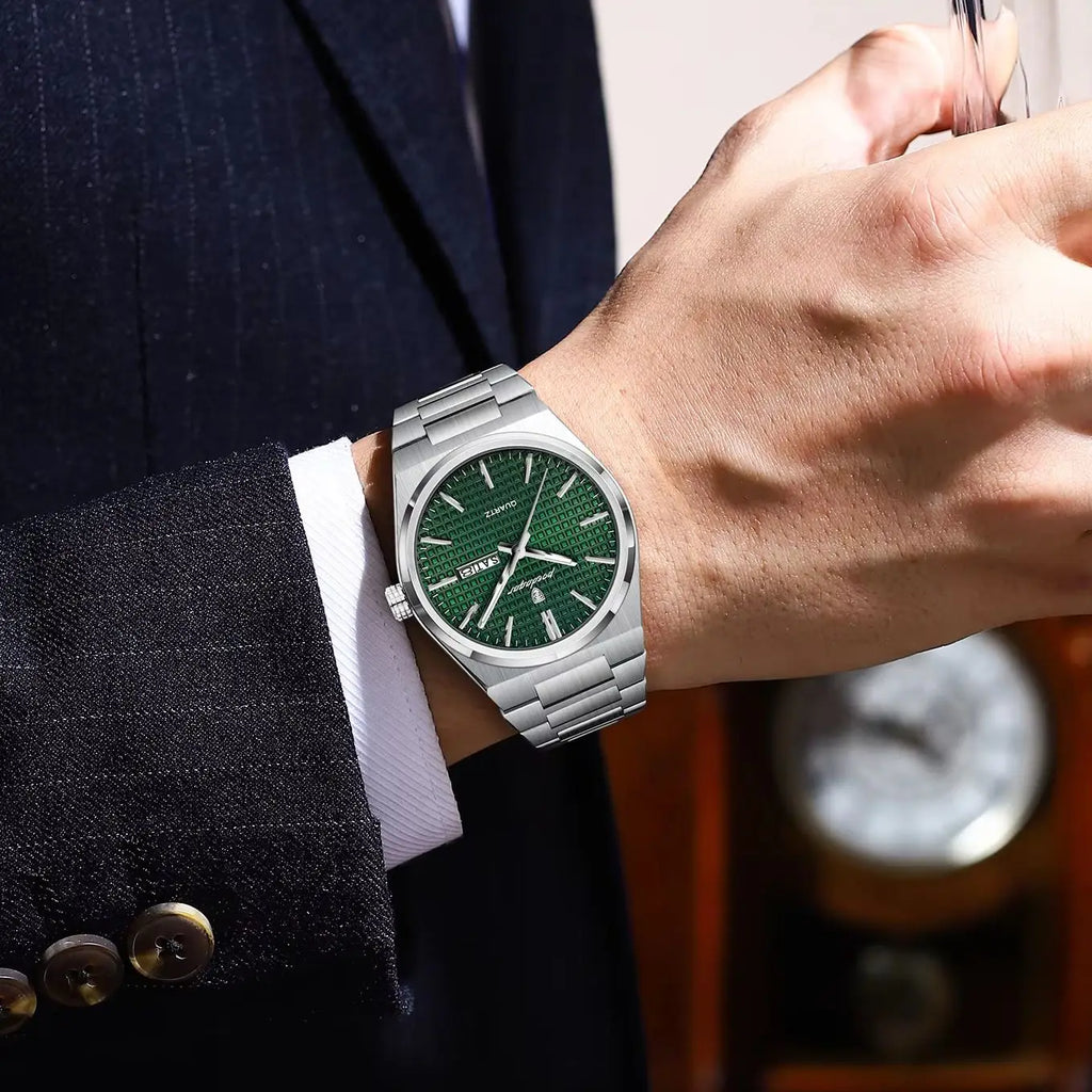 Poedagar Top Original Quartz Men Clock Waterproof