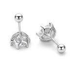 Gica Gema 0.5-2ct Moissanite Screw Stud Earrings D